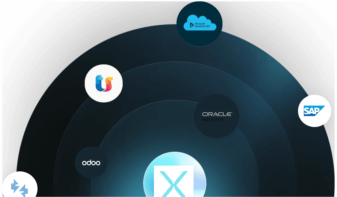 Mappa delle integrazioni NexSuite: back office, ufficio acquisti e sistemi ERP collegati